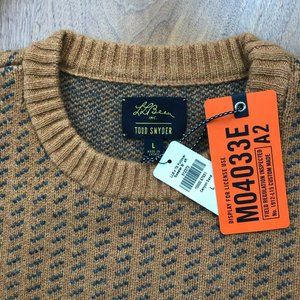 (Size L) L.L.Bean x Todd Snyder Birds Eye Cashmere